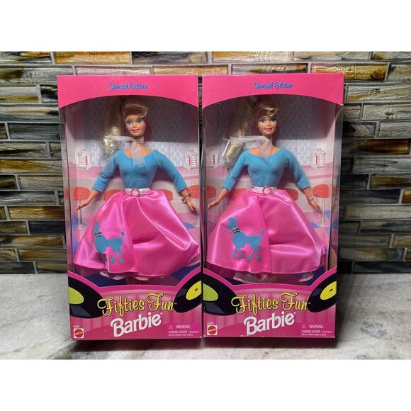 Two Fifties Fun Barbie Doll Barbies 1996 Special Edition New Old Stock - Picture 1 of 6